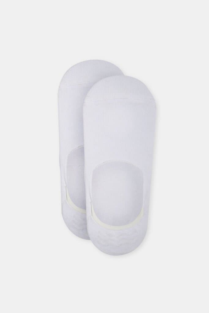 Dagi White Men's Cotton Low-Cut Invisible Socks