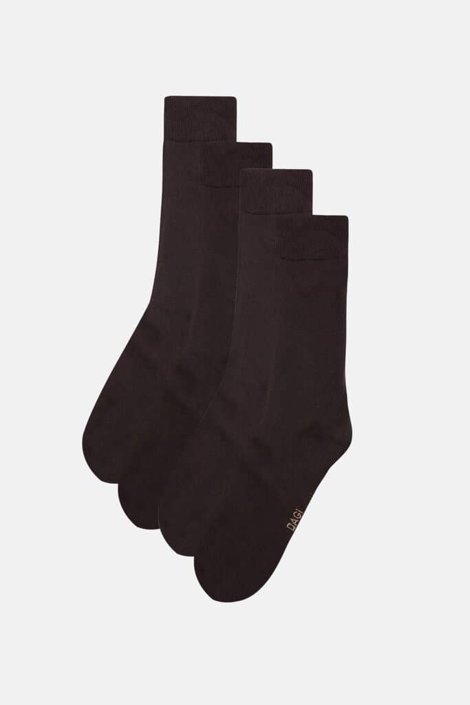 Dagi Men's Cotton Socks 2-Pack, 30/1