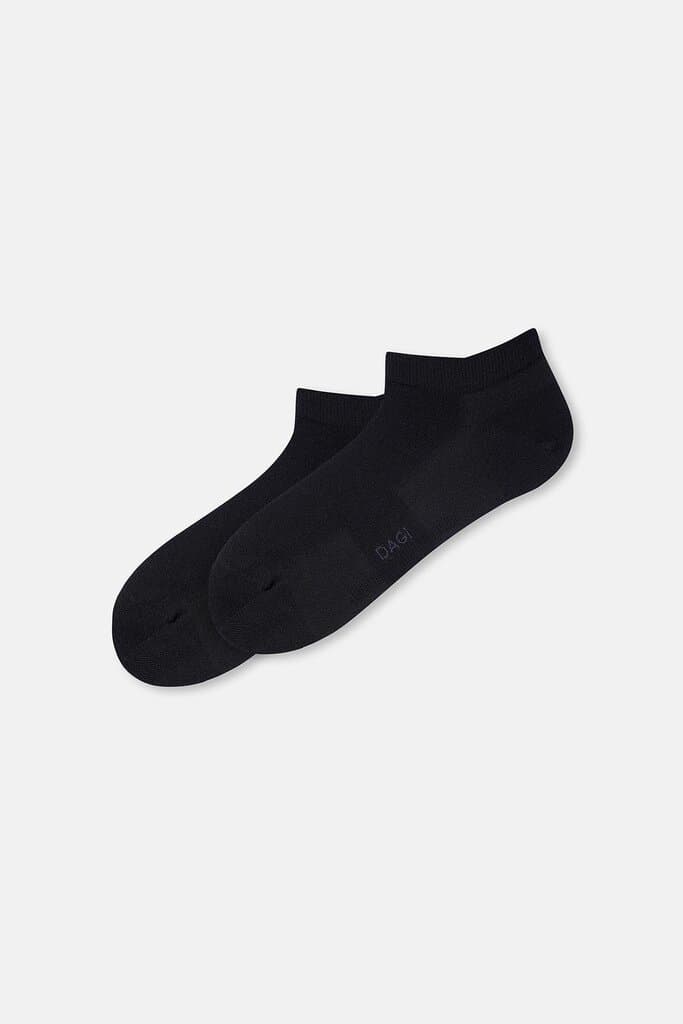 Dagi Men's Black Coolmax No-Show Socks