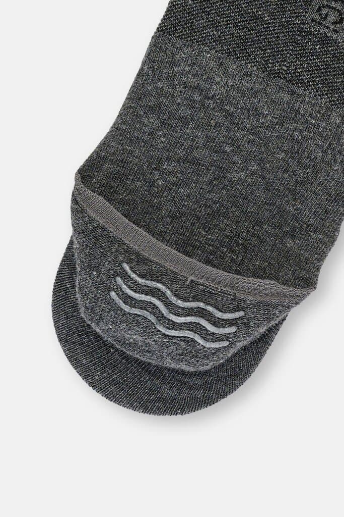 Dagi Men's 2-Pack Grey-Navy Blue Cotton Striped Slipper Socks 7