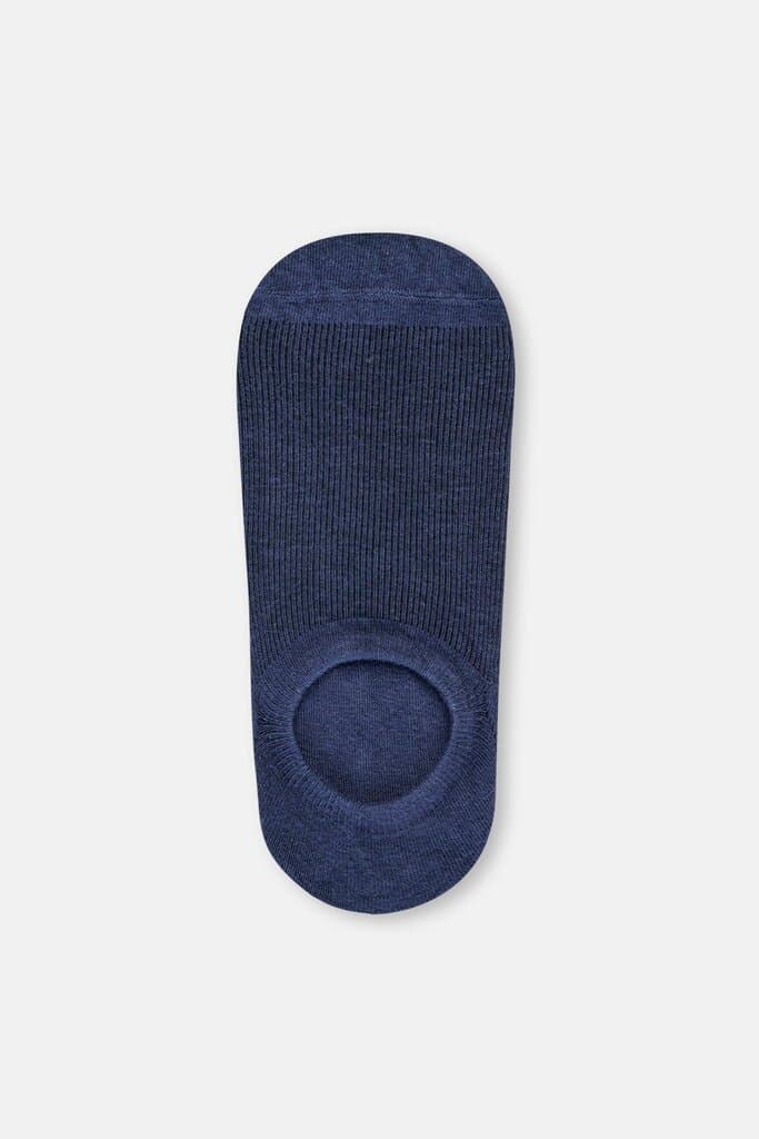 Dagi Men's 2-Pack Grey-Navy Blue Cotton Striped Slipper Socks 2