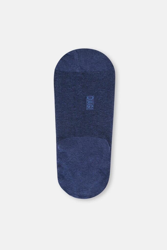 Dagi Men's 2-Pack Grey-Navy Blue Cotton Striped Slipper Socks 3