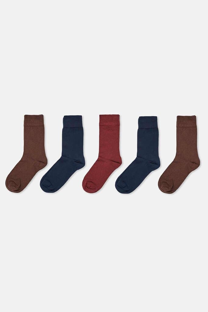 Dagi Men's 5-Pack Assorted Cotton Socks