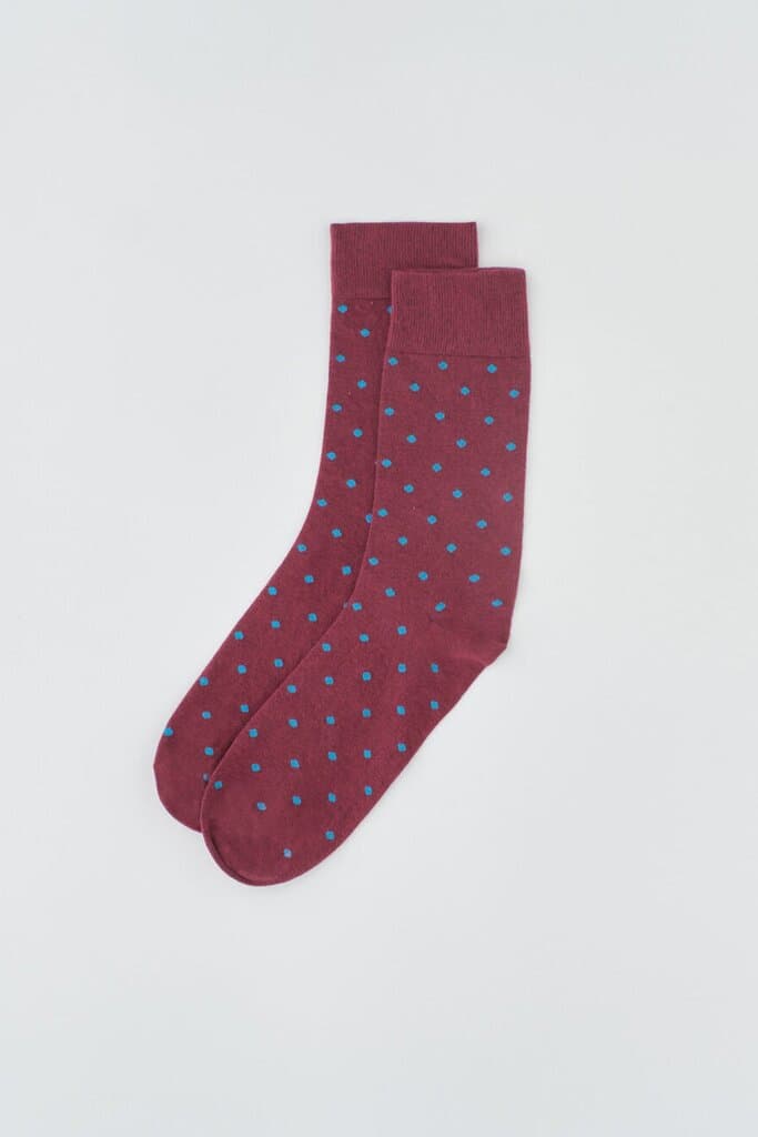 Dagi Dark Burgundy Socks