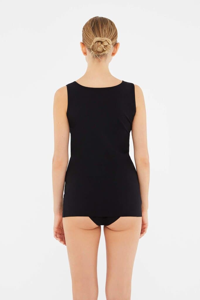 Dagi 2-Pack Black Cotton Tank Tops 2