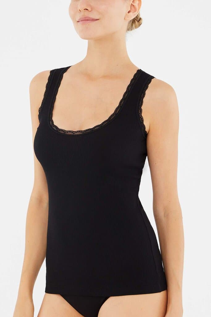 Dagi Women's Black 2-Piece Camisole Set 5