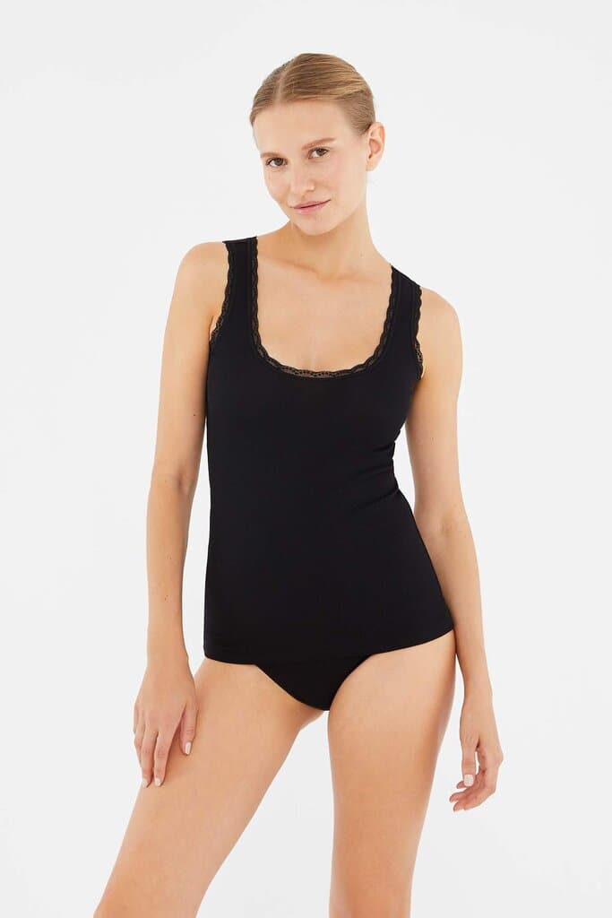 Dagi Women's Black 2-Piece Camisole Set