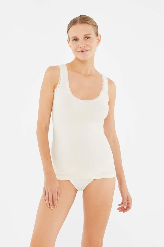 Dagi Women's Ecru Two-Piece Camisole Set