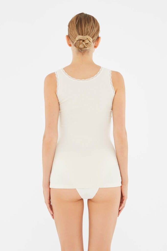Dagi Women's Ecru Two-Piece Camisole Set 2