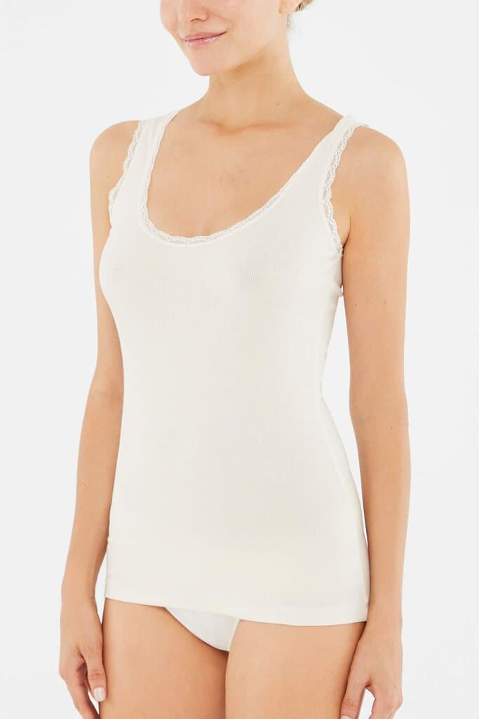 Dagi Women's Ecru Two-Piece Camisole Set 4