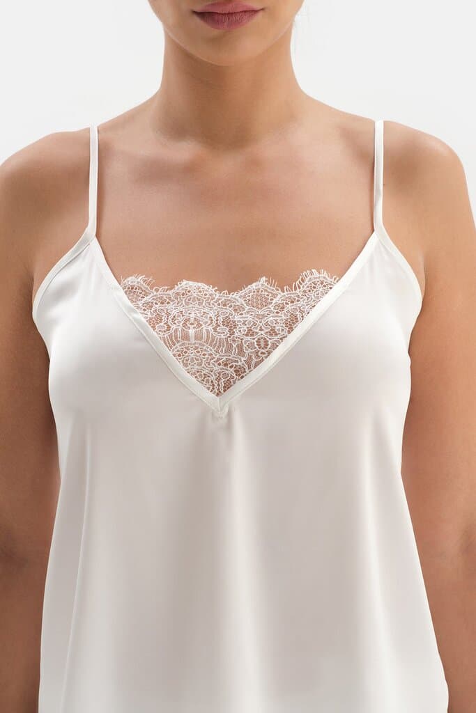 Dagi White Bride Lace Detail Short Pyjama Set 3