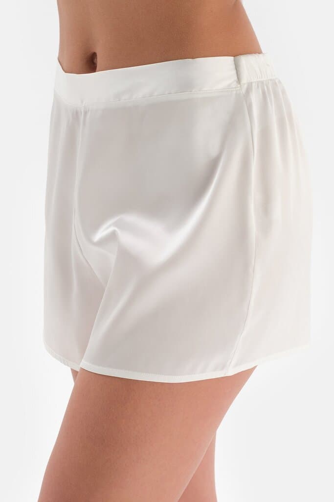 Dagi White Bride Lace Detail Short Pyjama Set 4