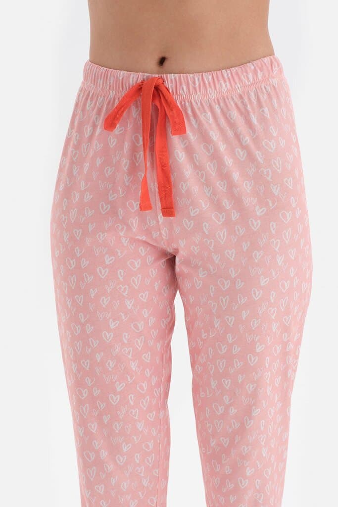 Dagi Salmon Short-Sleeve Jogger Pajama Set 5