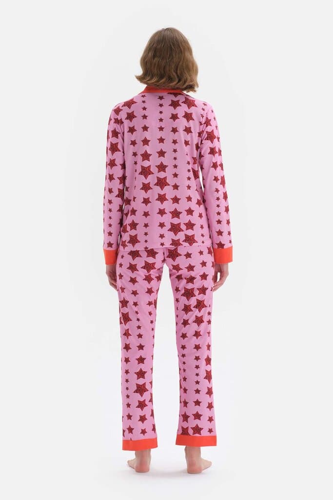 Dagi Pomegranate Flower Print Cotton Pajama Set 2