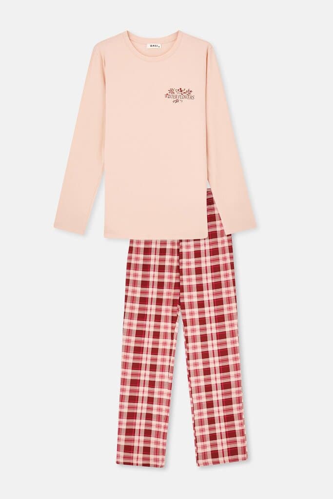 Dagi Powder Long-Sleeve Pajama Set