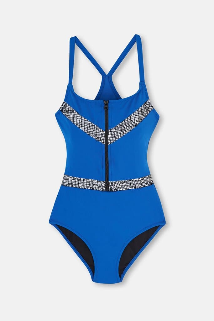 Dagi Drawstring Knit Pattern Swimsuit