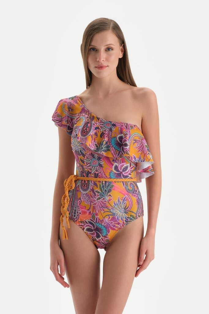 Dagi Purple One-Shoulder Swimsuit 5