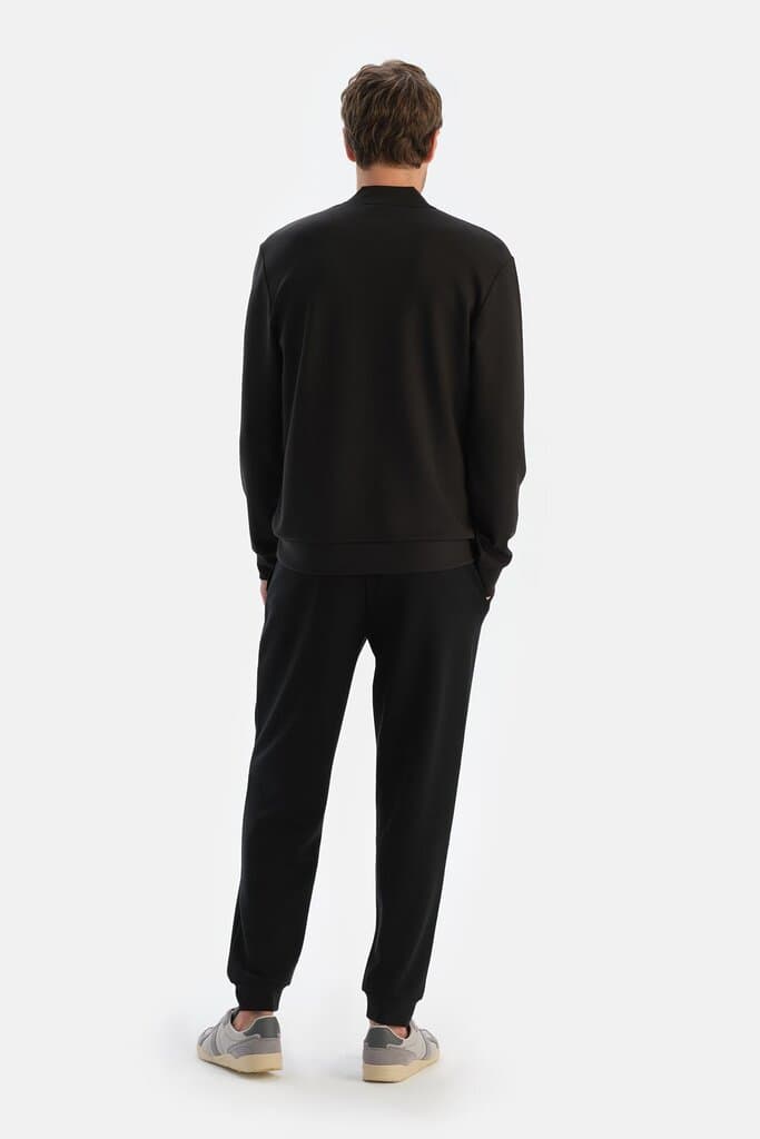 Dagi Black Men's Modal Half-Zip Sweatshirt 2