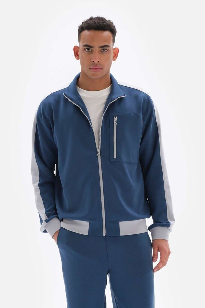 Dagi Indigo Mountain Active Zip-Up Modal Sweatshirt