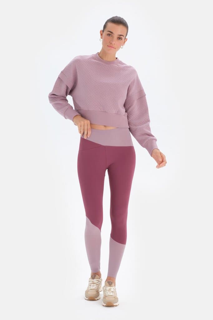 Lila Dagi Active Quilted Crop Sweatshirt 5