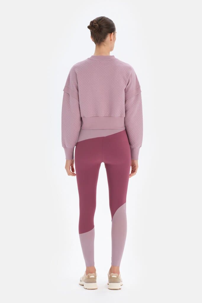 Lila Dagi Active Quilted Crop Sweatshirt 2