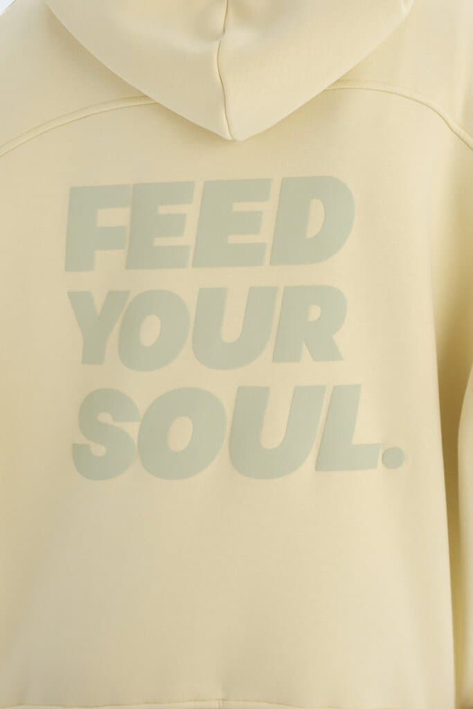 Light Green Dagi Active Back-Printed Hooded Sweatshirt 2