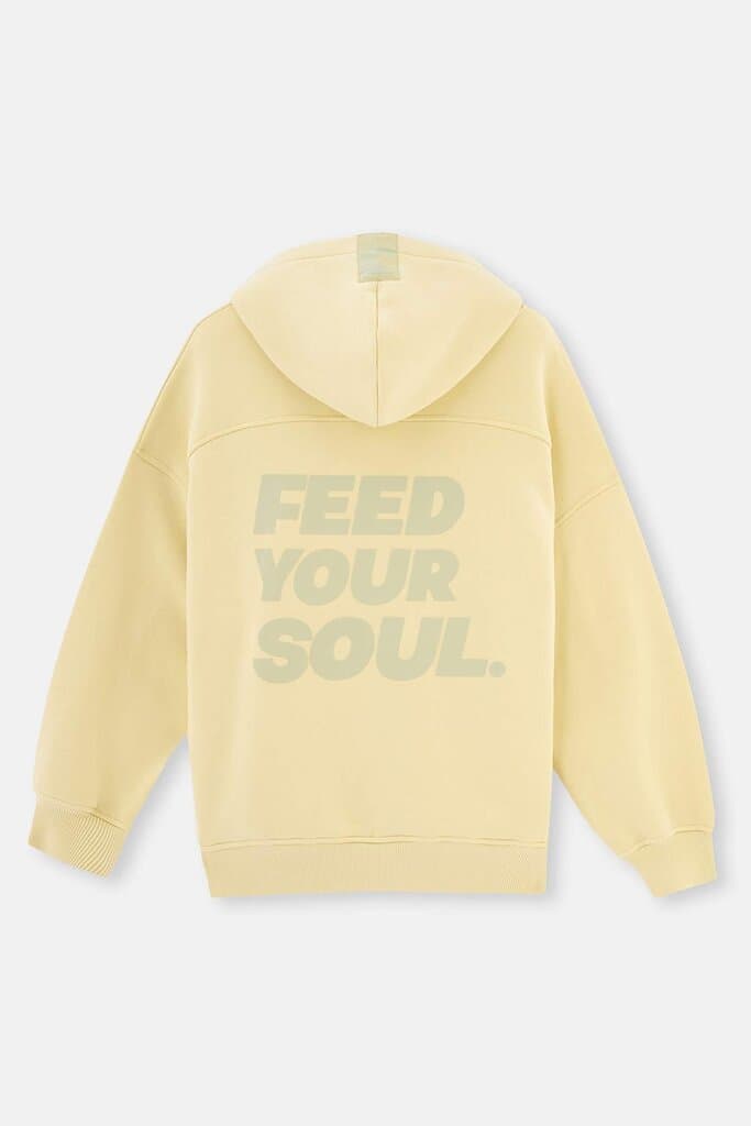 Light Green Dagi Active Back-Printed Hooded Sweatshirt 9