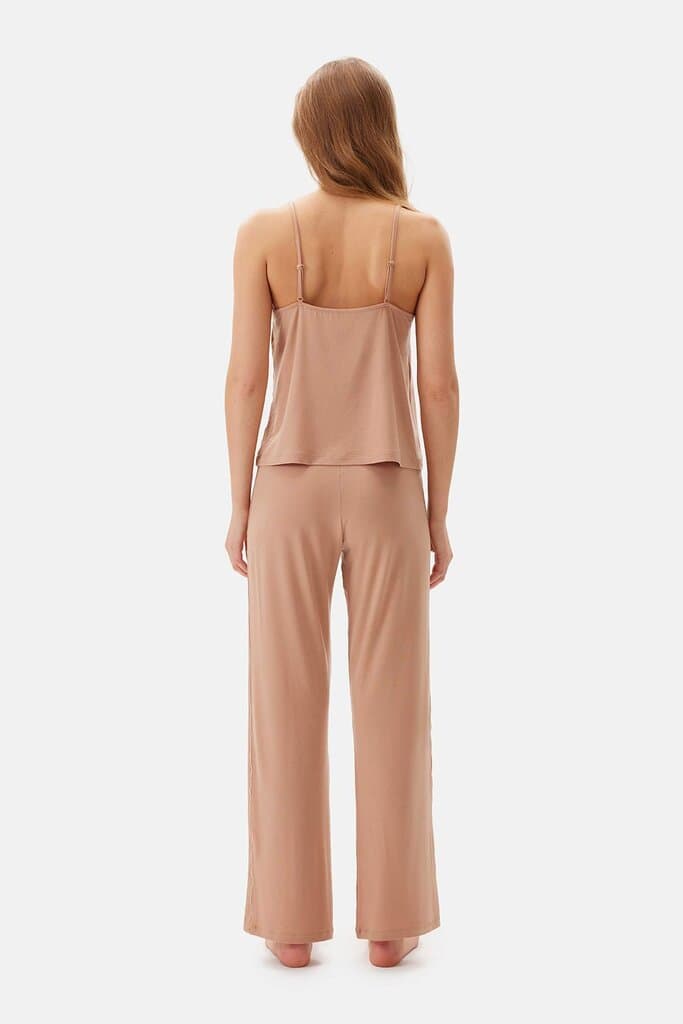 Dagi Light Brown Basic Pajama Bottoms 2
