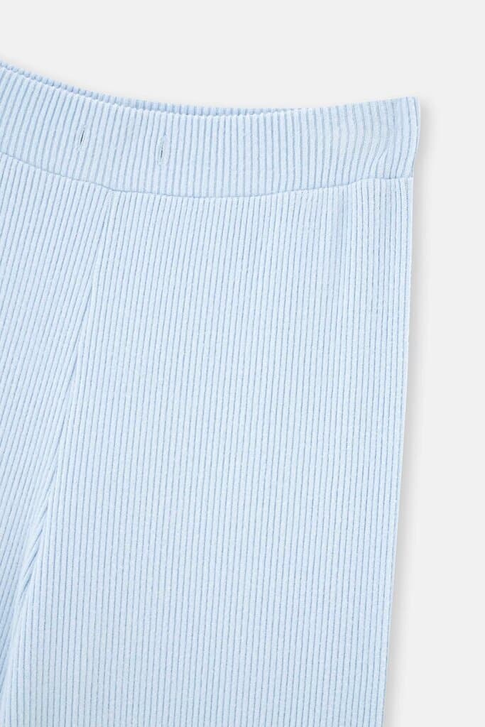 Dagi Blue Wide Leg Knit Pajama Bottoms 6