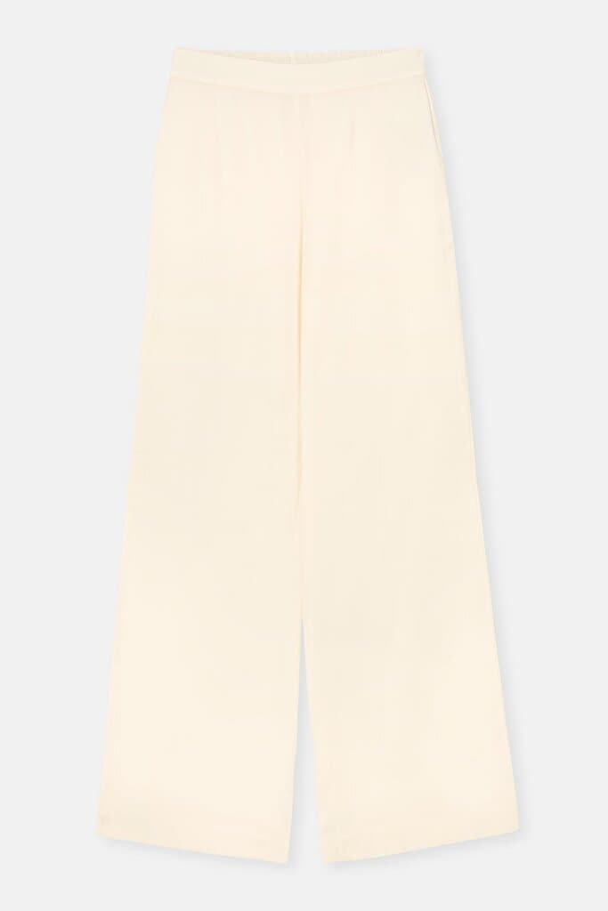 Dagi Broken White Satin Bride Pants