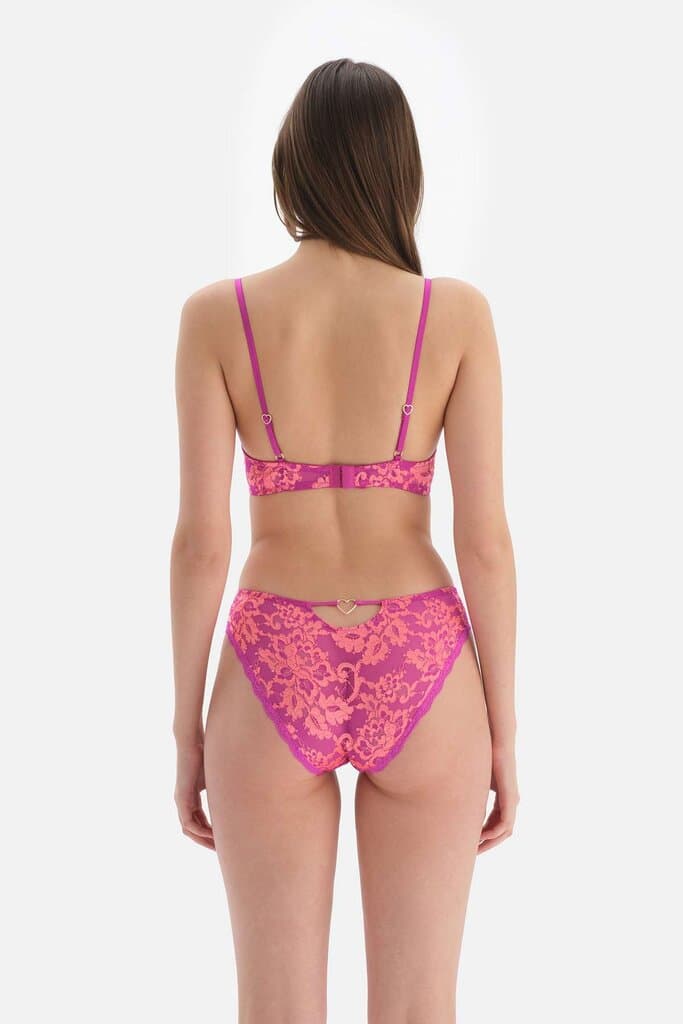 Dagi Lace Slip with Pink Tulle Detail 3