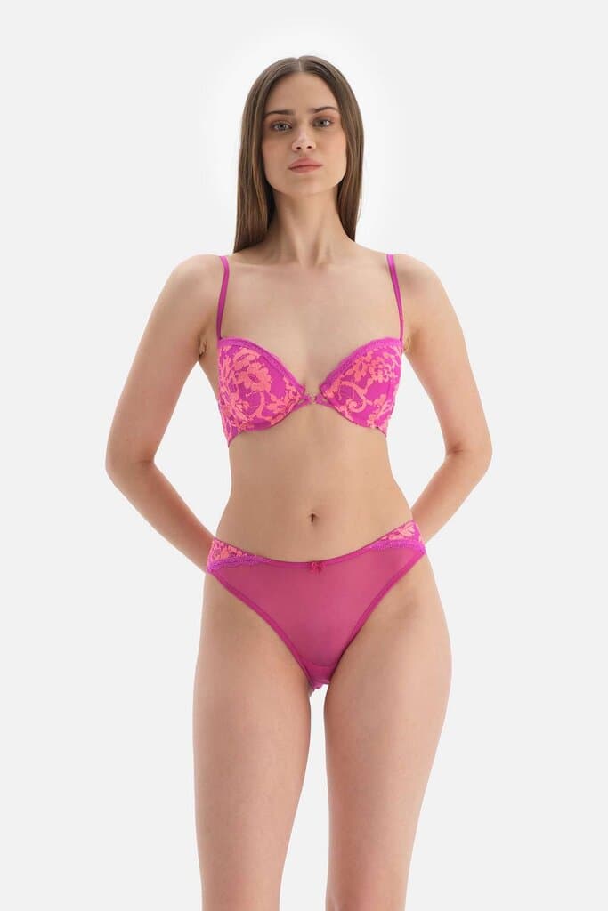 Dagi Lace Slip with Pink Tulle Detail 6