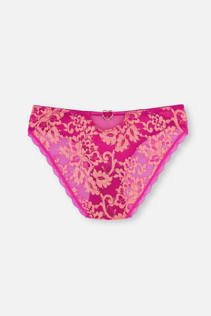 Dagi Lace Slip with Pink Tulle Detail 8