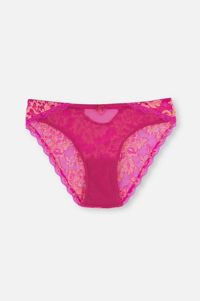 Dagi Lace Slip with Pink Tulle Detail