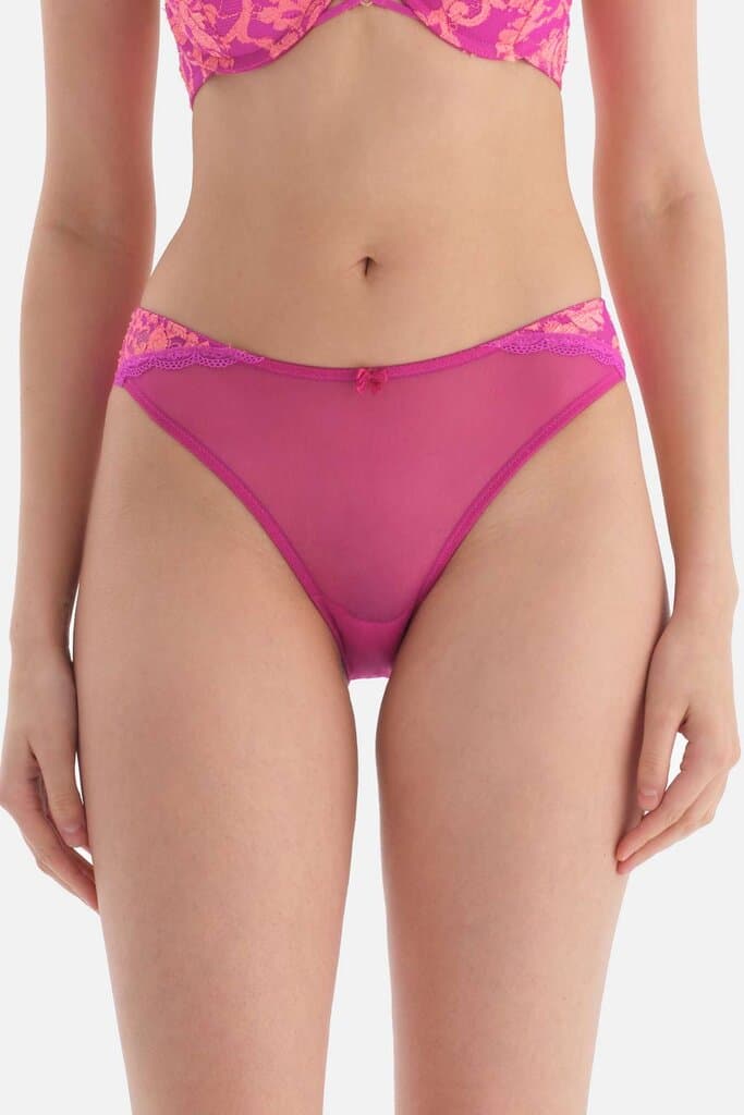 Dagi Lace Slip with Pink Tulle Detail 2