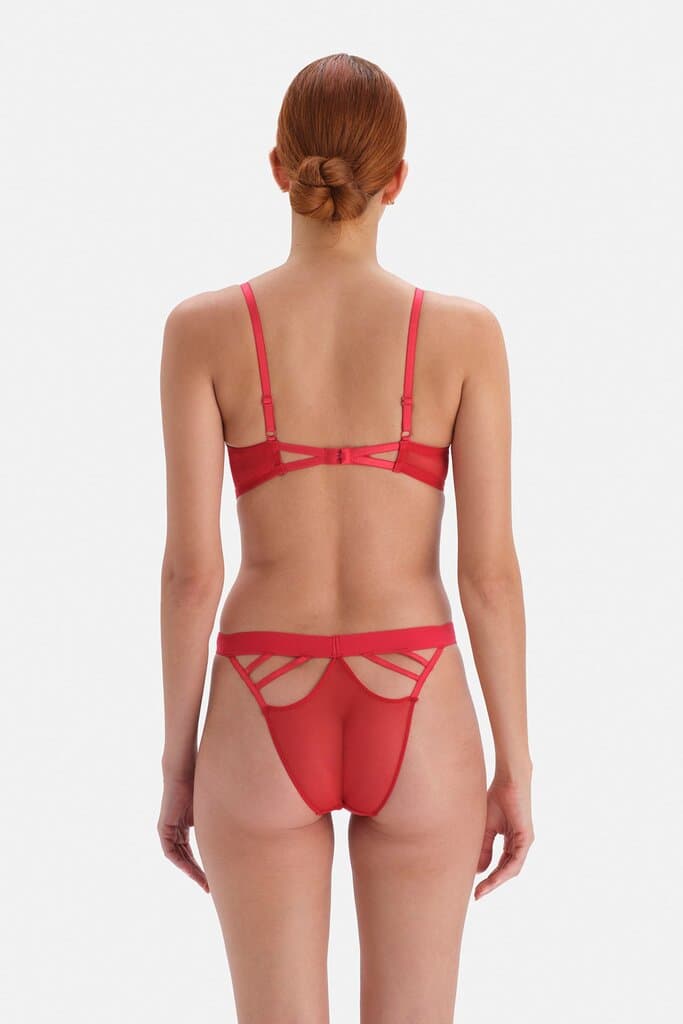 Dagi Red String Detail Brazilian Mesh 2
