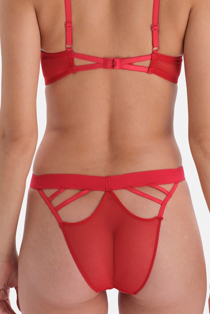 Dagi Red String Detail Brazilian Mesh 7