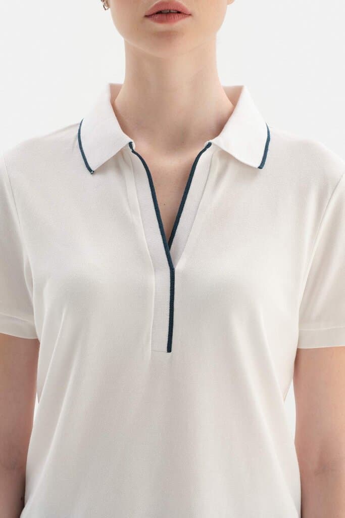 White Dagi Active Cotton Polo Shirt 4