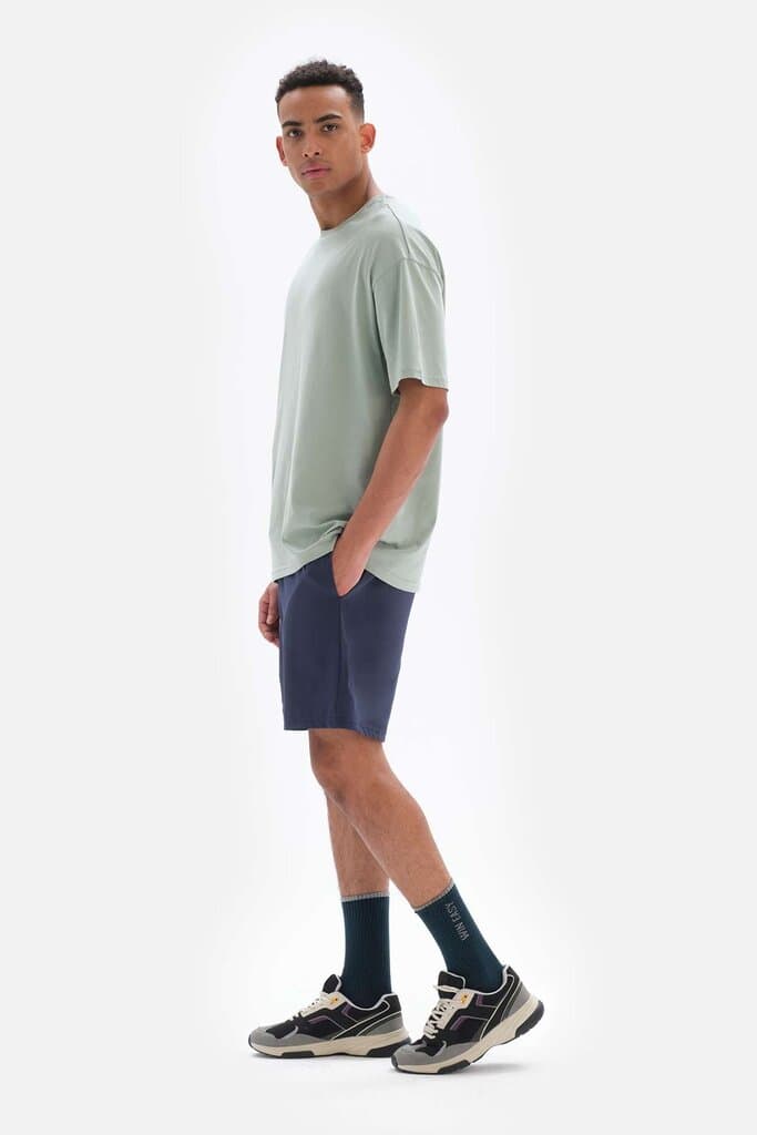 Navy Blue Dagi Active Men's Basic Shorts with Tight Lining 3