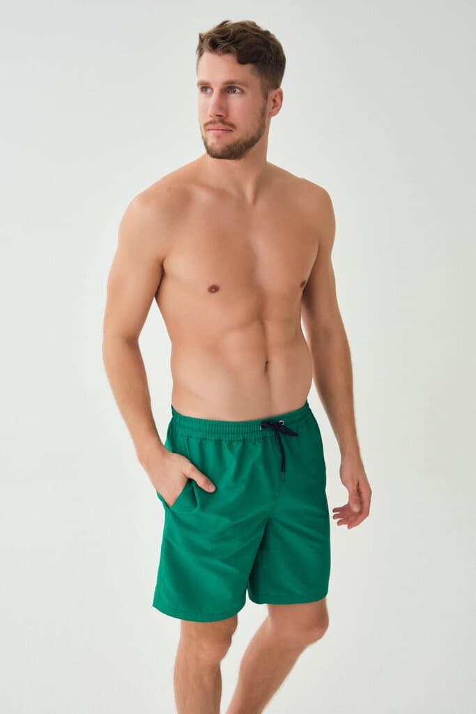 Dagi Green Micro Medium Plain Shorts 4