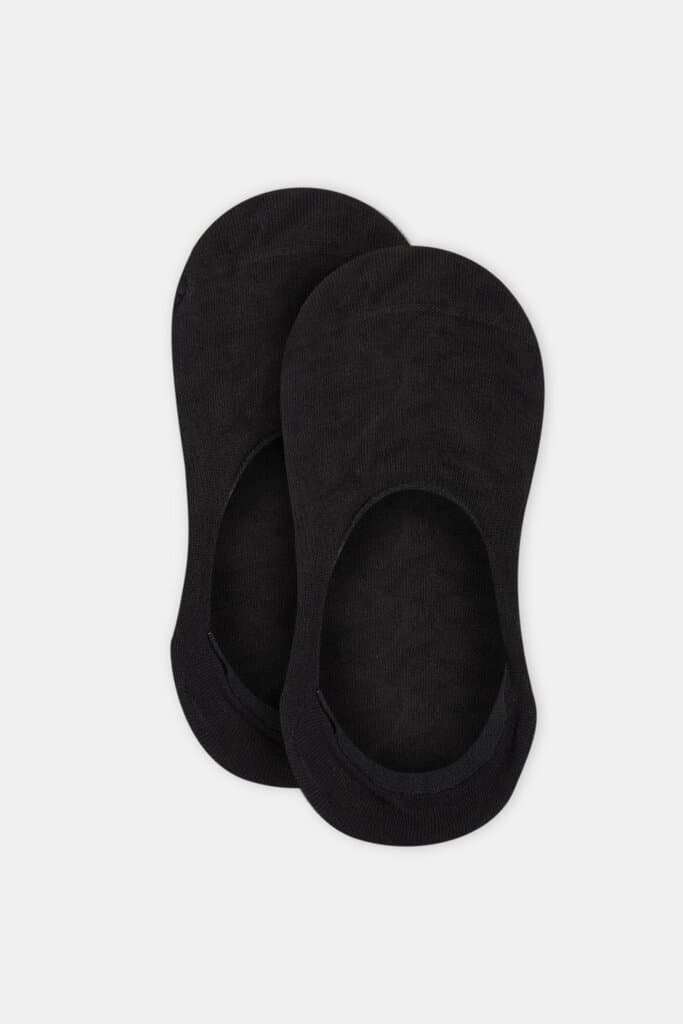 Dagi Black Women's Cotton Invisible Socks