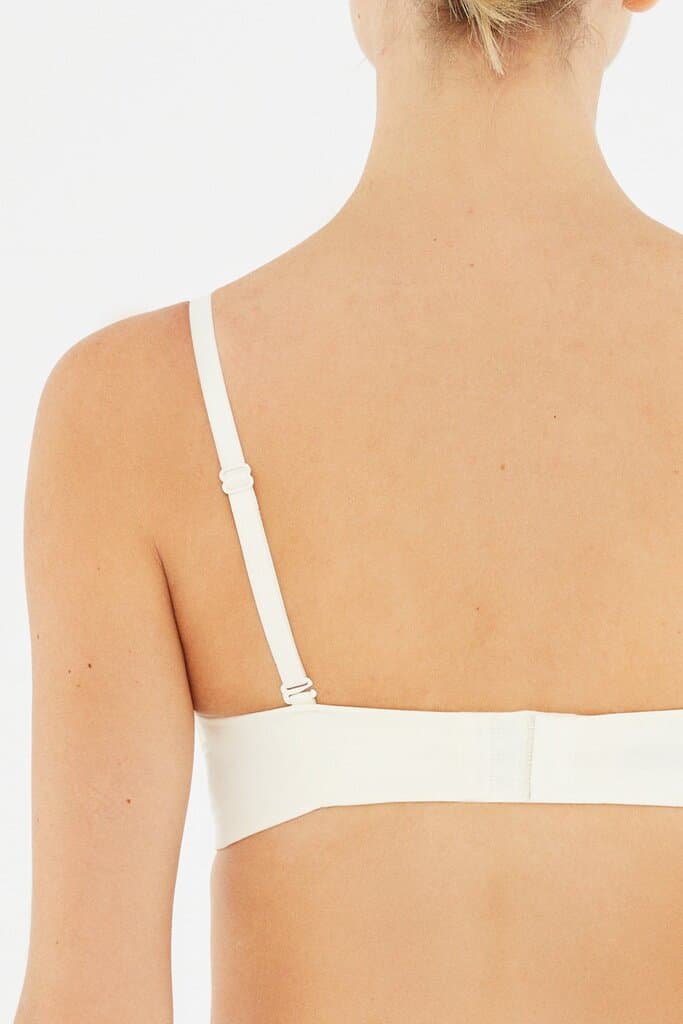 Dagi Ecru Plumeria Strapless Demi Bra 2