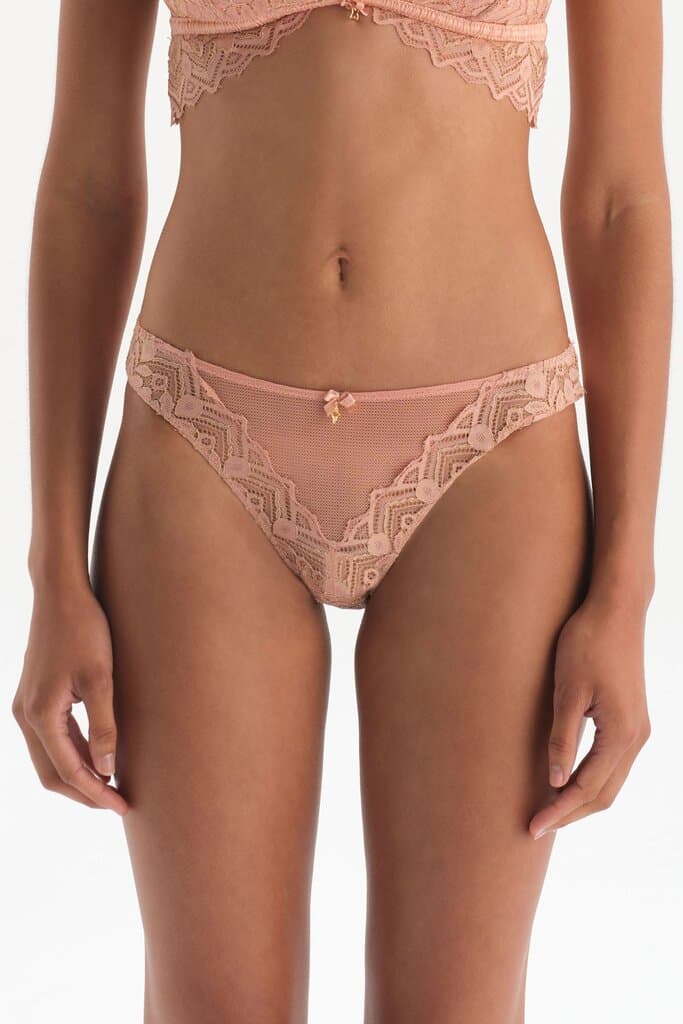 Dagi Lace-front, salmon-back thong