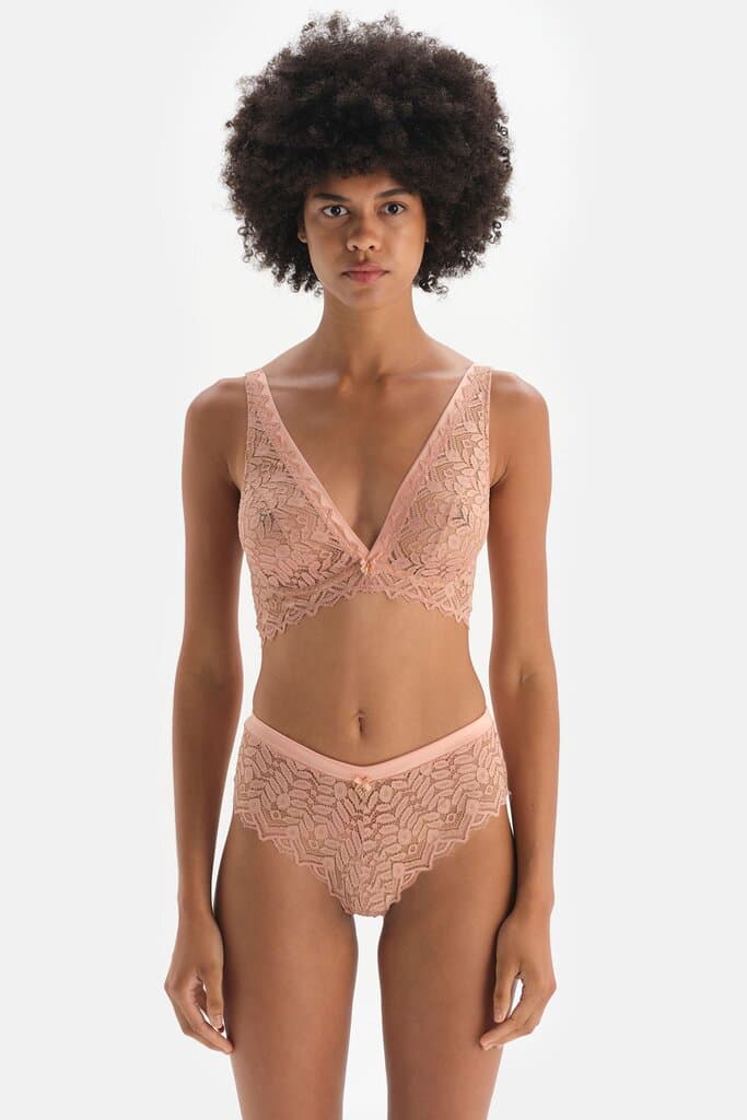 Dagi Salmon Satin Detailed Brazilian Briefs 2