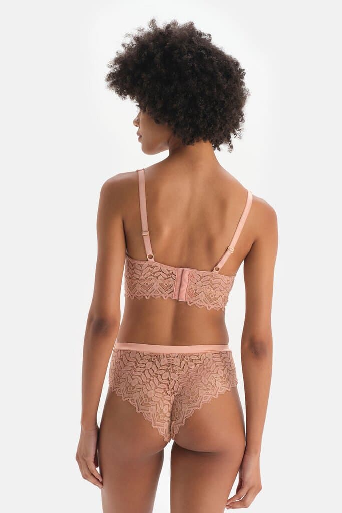 Dagi Salmon Satin Detailed Brazilian Briefs 3