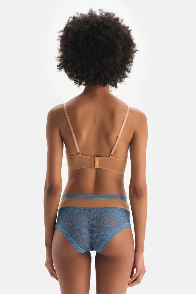 Dagi Blue Tulle Detailed Lace Hipster 3