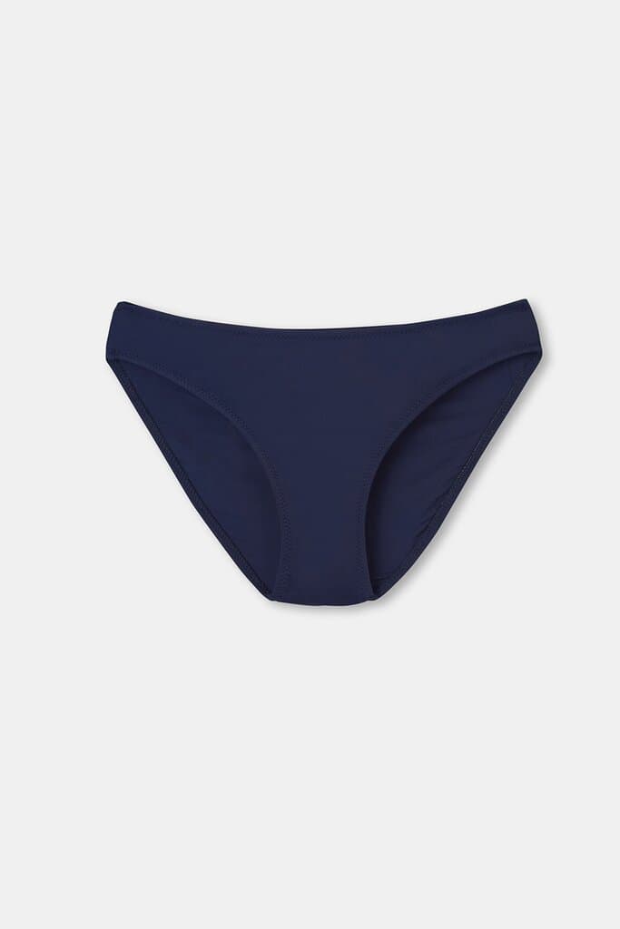 Dagi Navy Blue High-Waisted Bikini Bottom