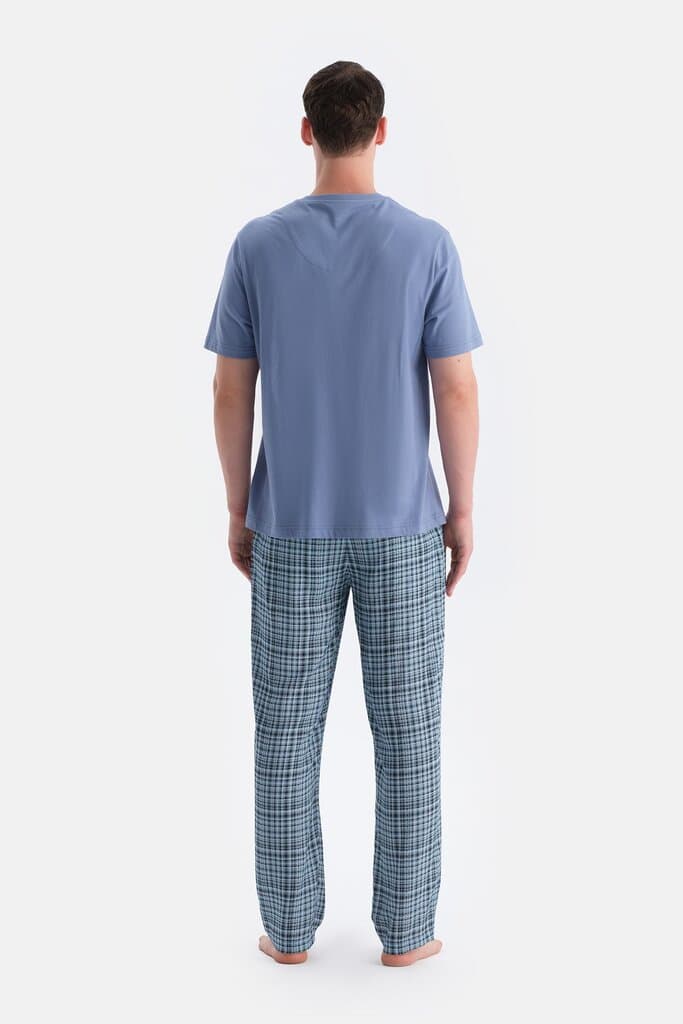 Dagi Blue Gingham Shirt and Shorts Set 2