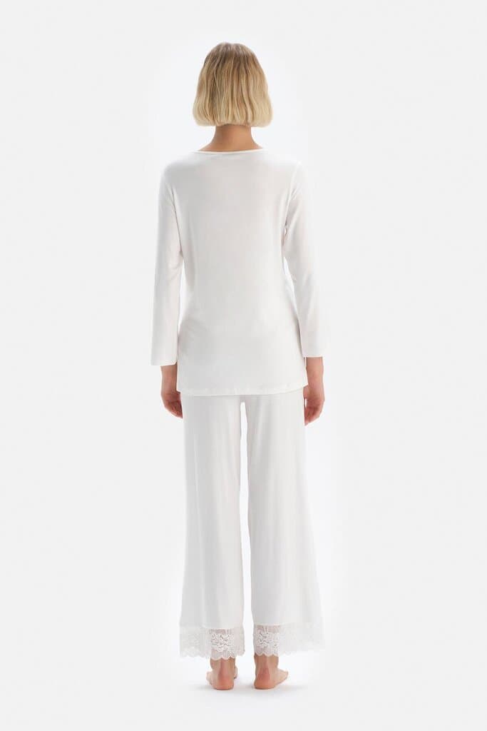 Dagi Maternity Pajama Set with Lace Trim 2