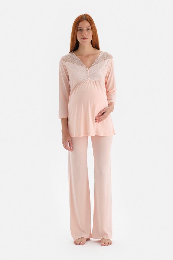 Dagi Salmon Pajama Set
